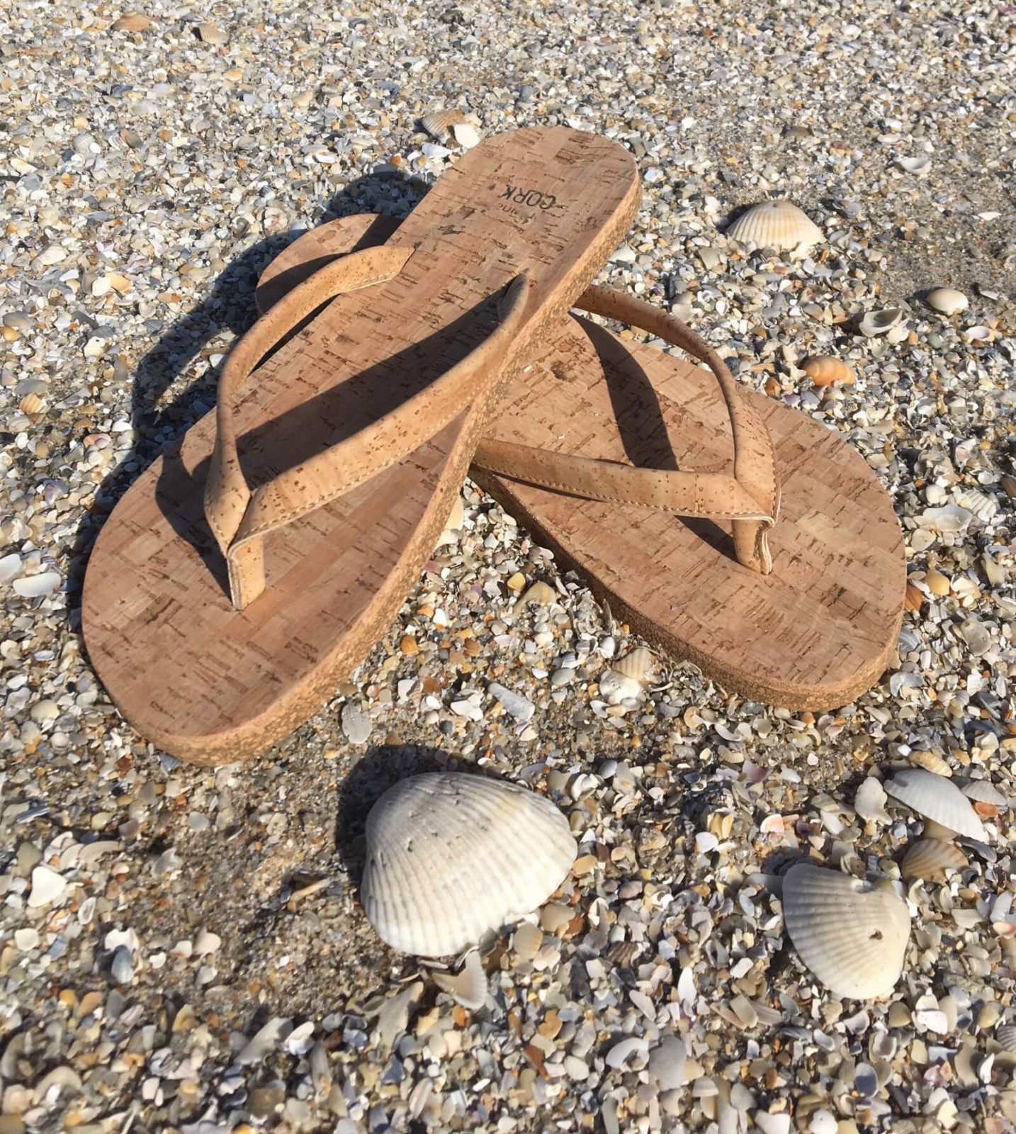 wine cork flip flops